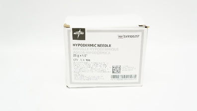 Medline SYR100257 Hypodermic Needle 25g x 1.5In - Box of 100